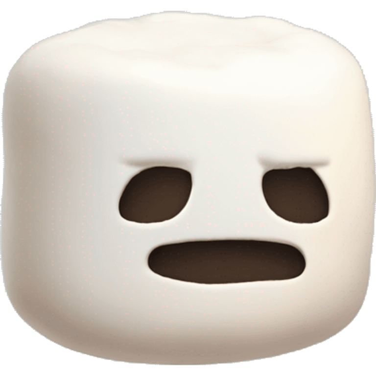 marshmallow, no face emoji