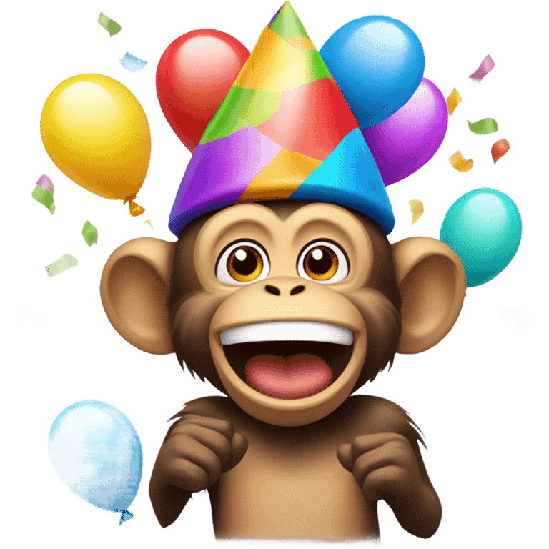 a monkey celebrating  emoji