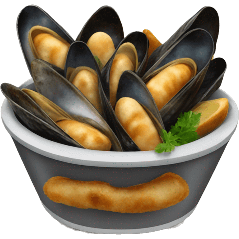 Moules frites emoji