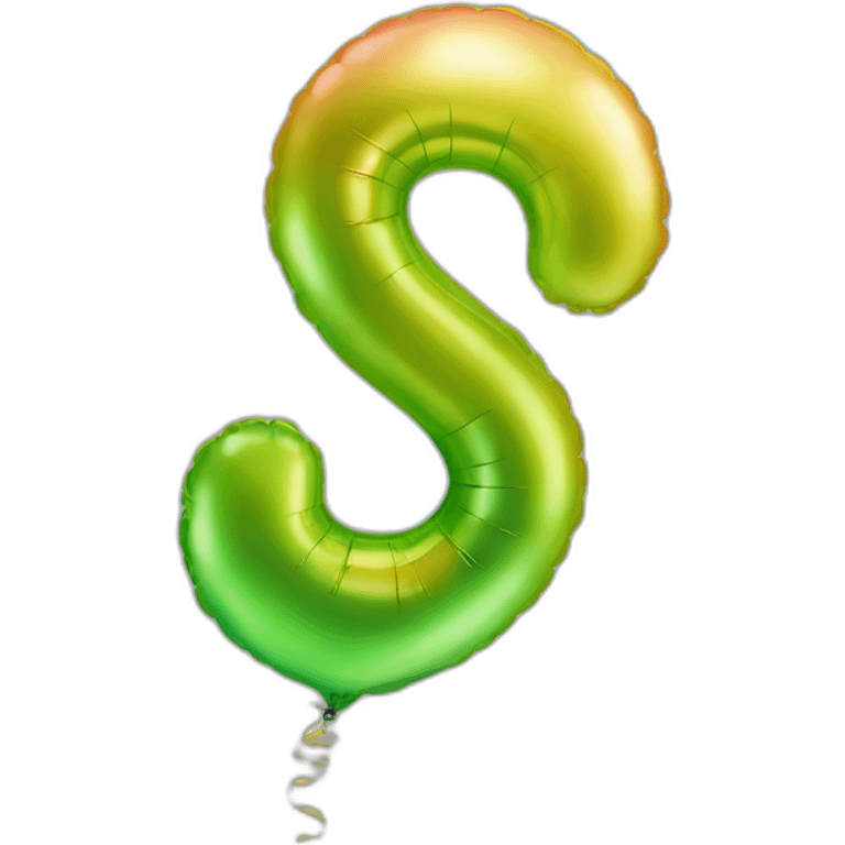 balloon letter six emoji