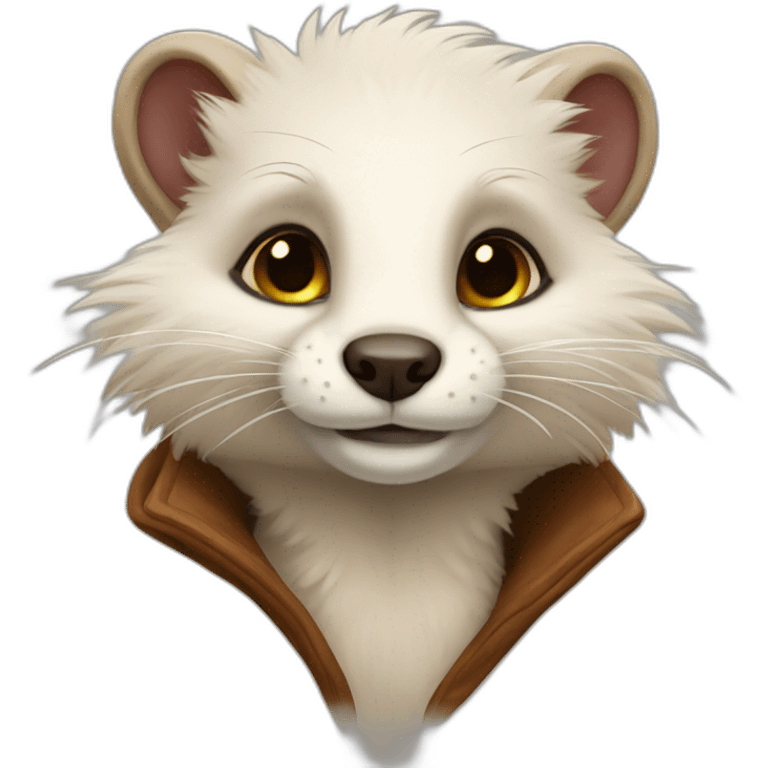 Anthropomorphic Furry weasel emoji