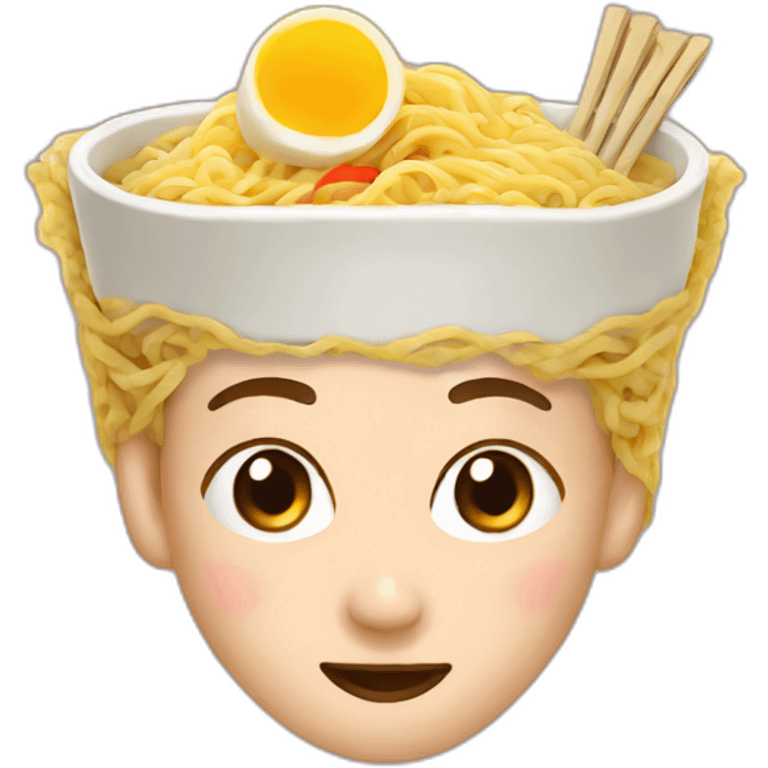 Ramen on ears emoji