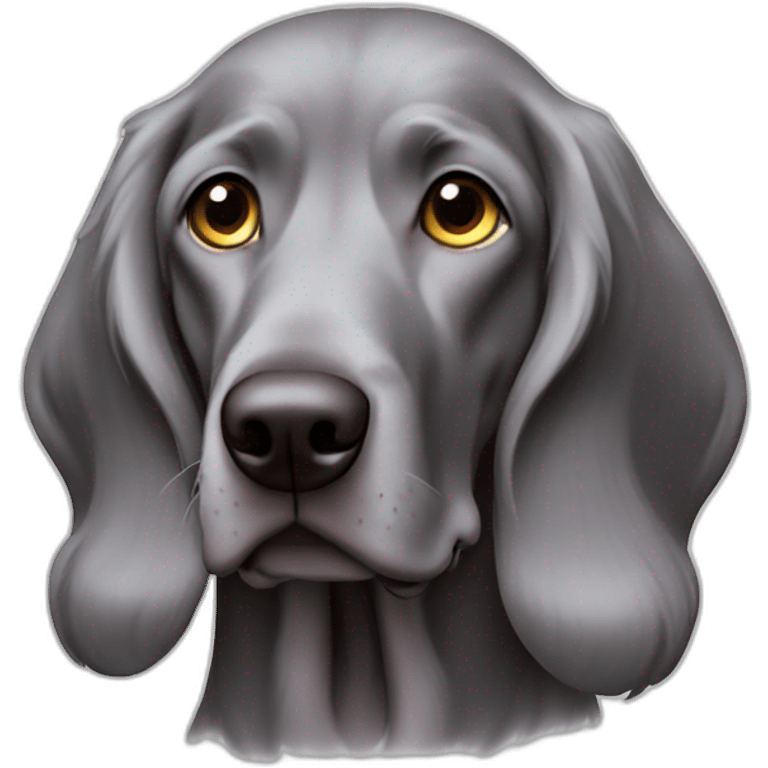 longhair weimaraner emoji