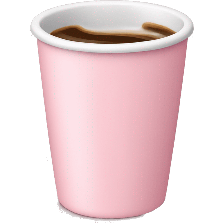 Baby pink coffee cup emoji