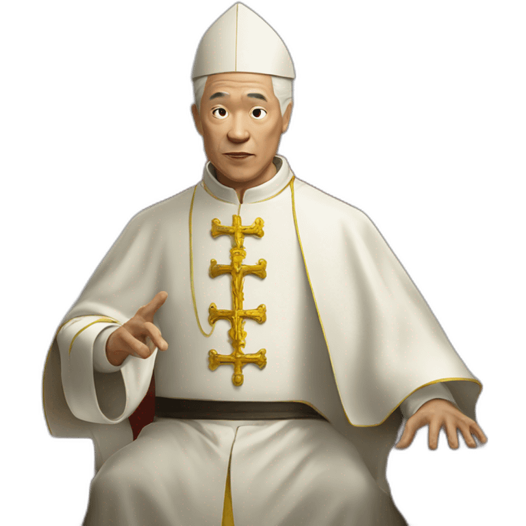 Pope kung fu emoji