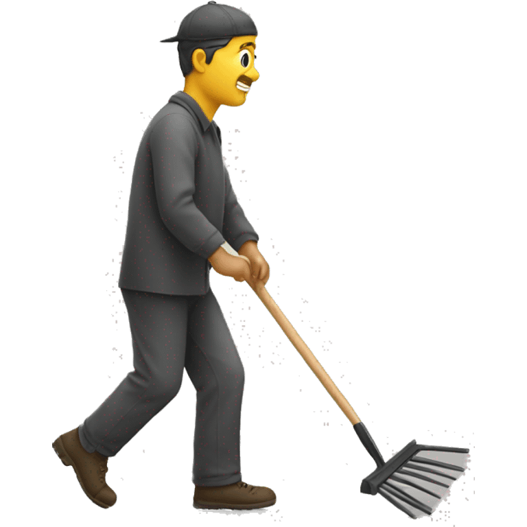 walking man with rake emoji