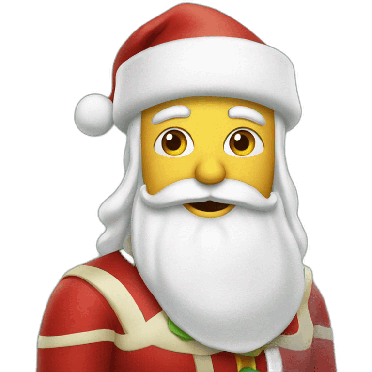 Santa with tequila emoji