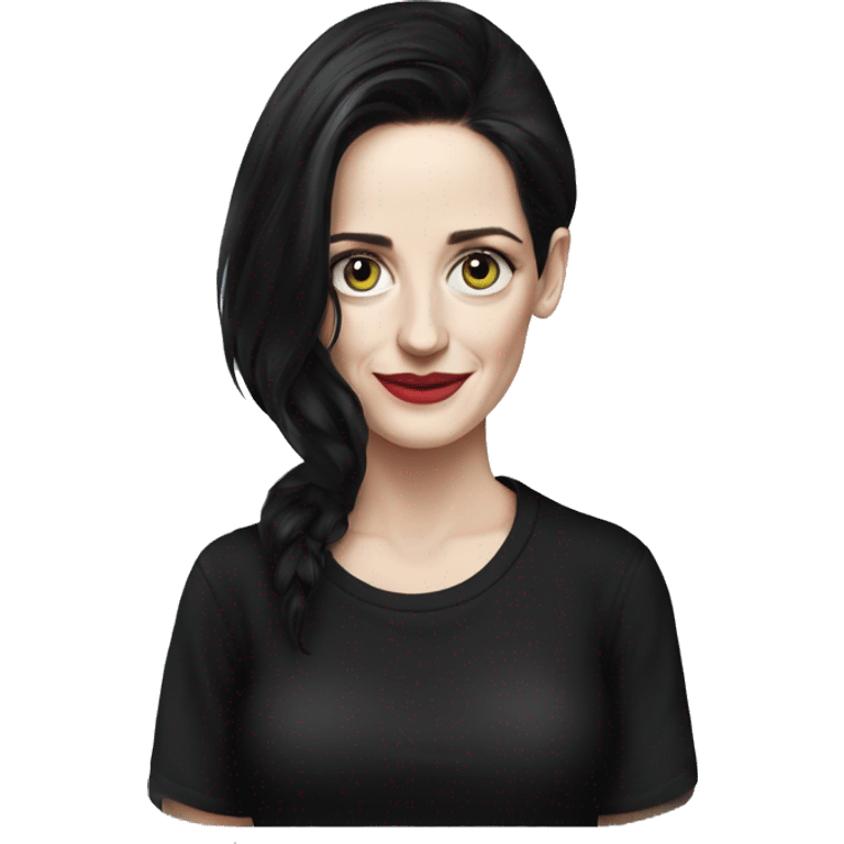 Eva Green in black t-shirt emoji