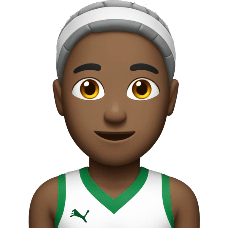 Soccer player with headband emoji