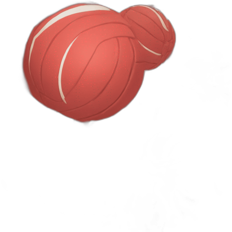 red volley ball emoji