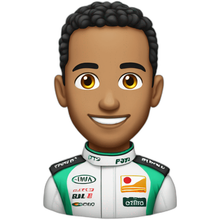 Lewis Hamilton Formula one driver emoji