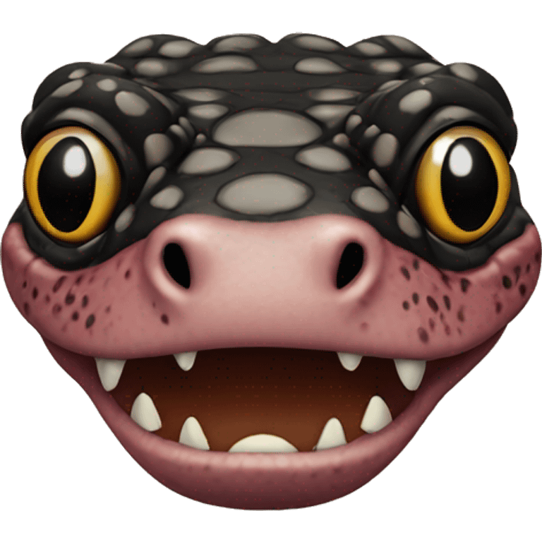 Gila Monster Head Front View emoji