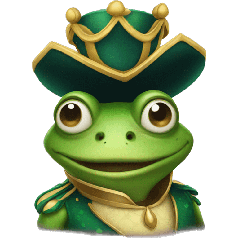 Prince frog emoji