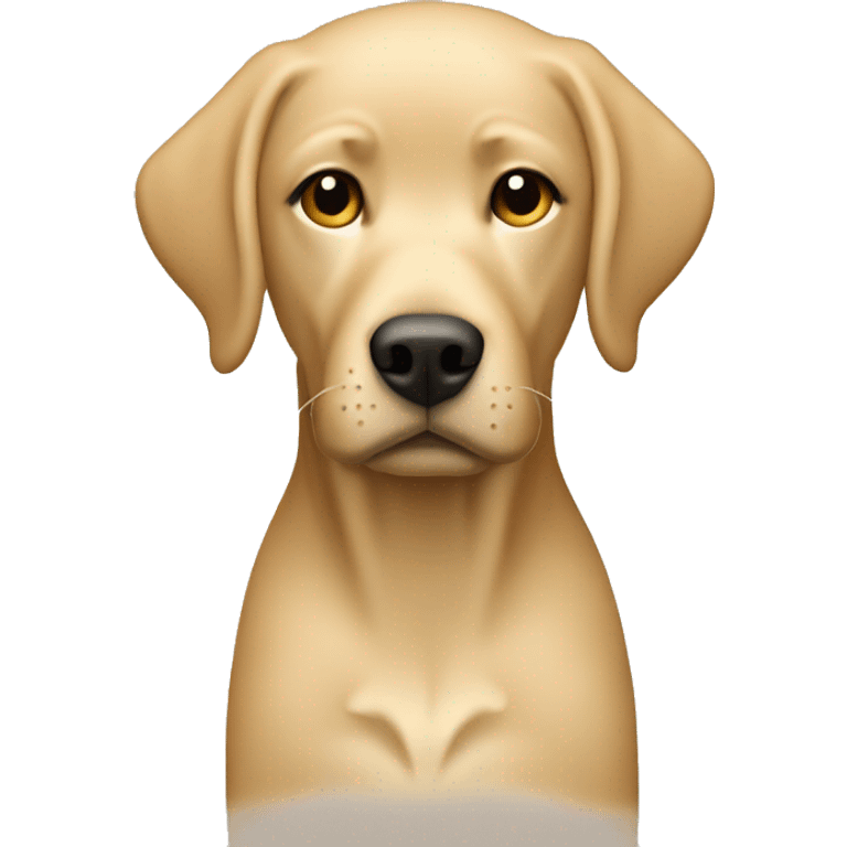 Labrador beige with blonde woman emoji