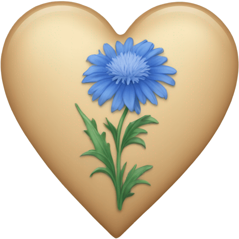 Cornflower Blue heart emoji