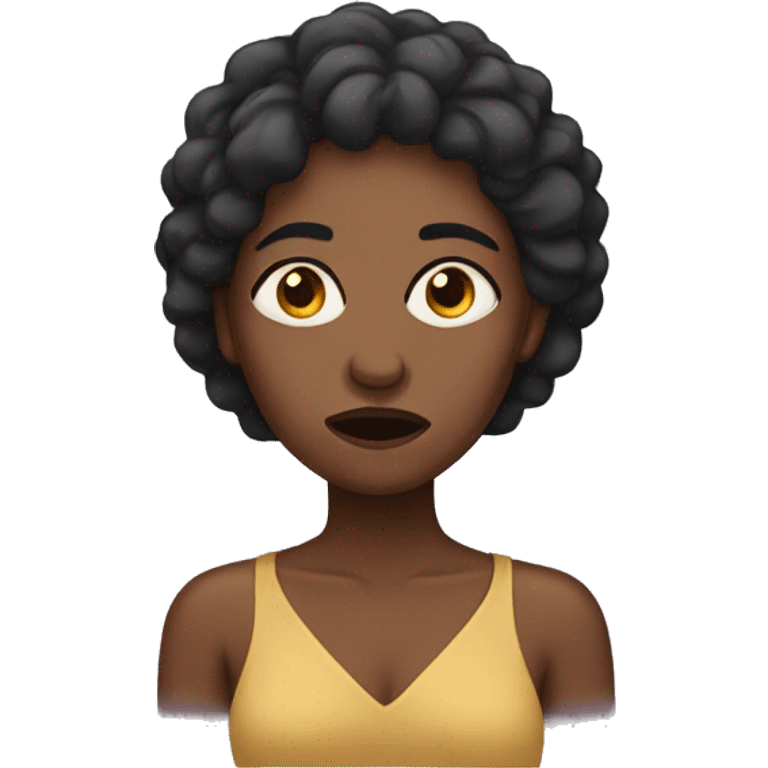 Black woman upset  emoji