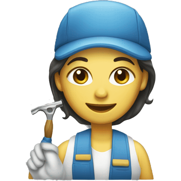 Female car painter emoji