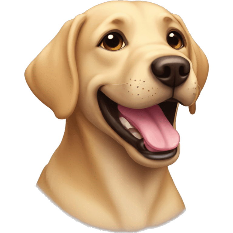 perro labrador sonriendo emoji