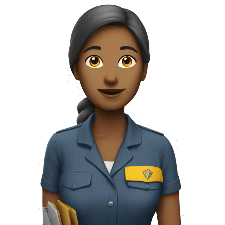 a woman working for "La Poste" emoji