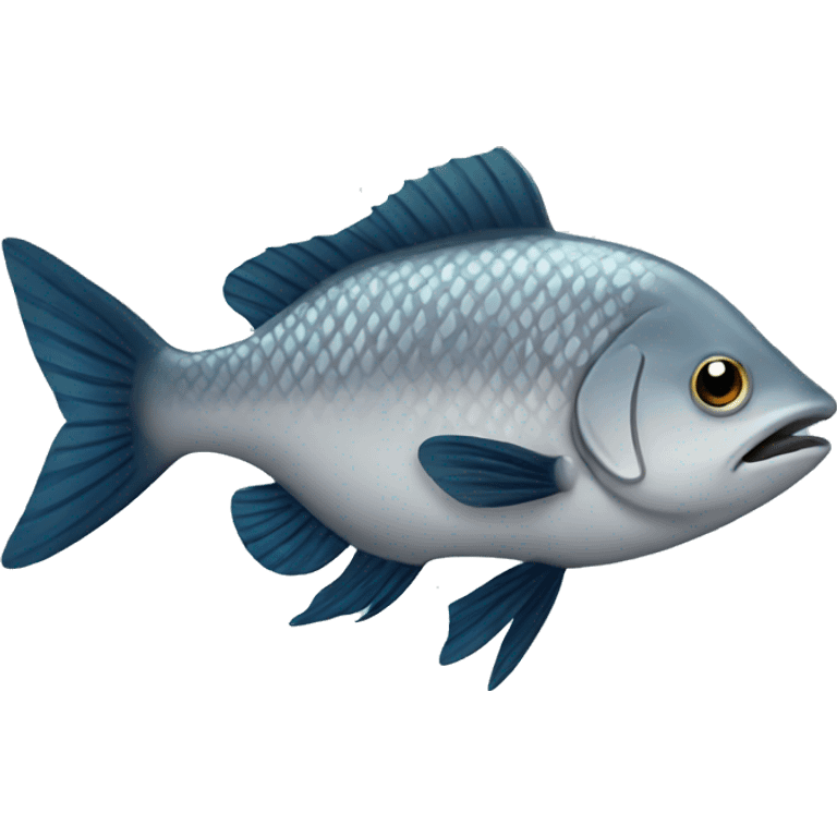 Gray fish emoji