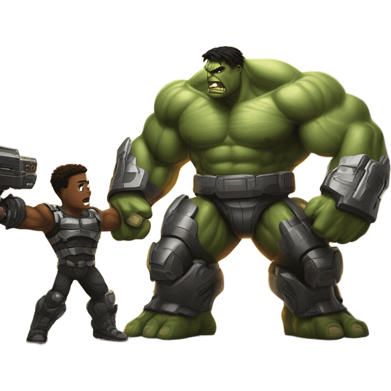 War machine vs hulk emoji