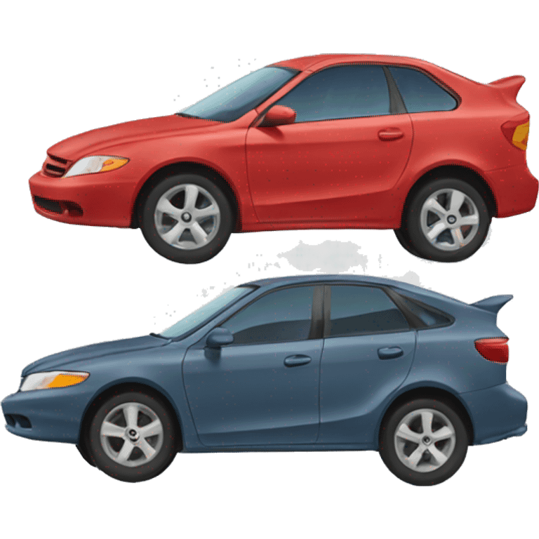 cars that crashed into each other emoji