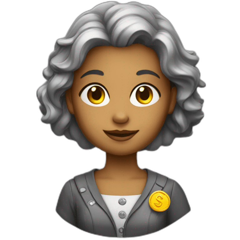 coin girl emoji