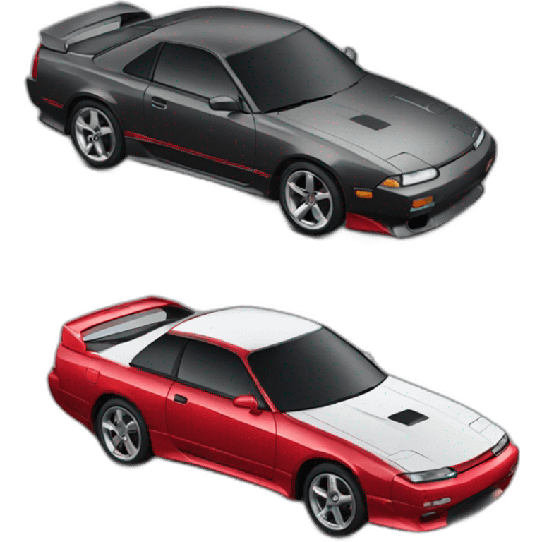 Red Nissan Sílvia S13 emoji