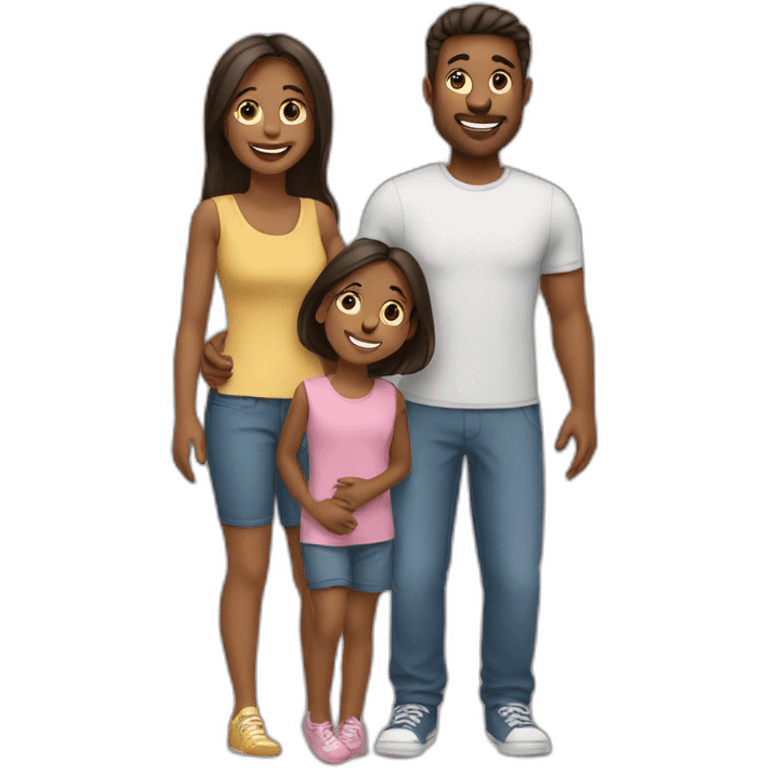 couple with two kids emoji