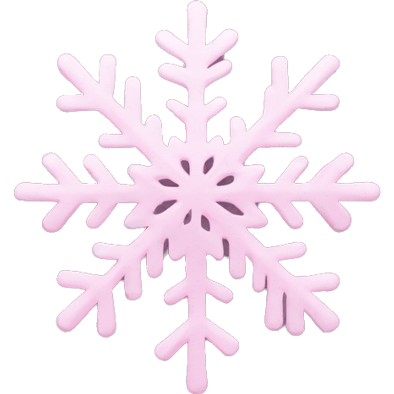 pastel pink snowflake  emoji