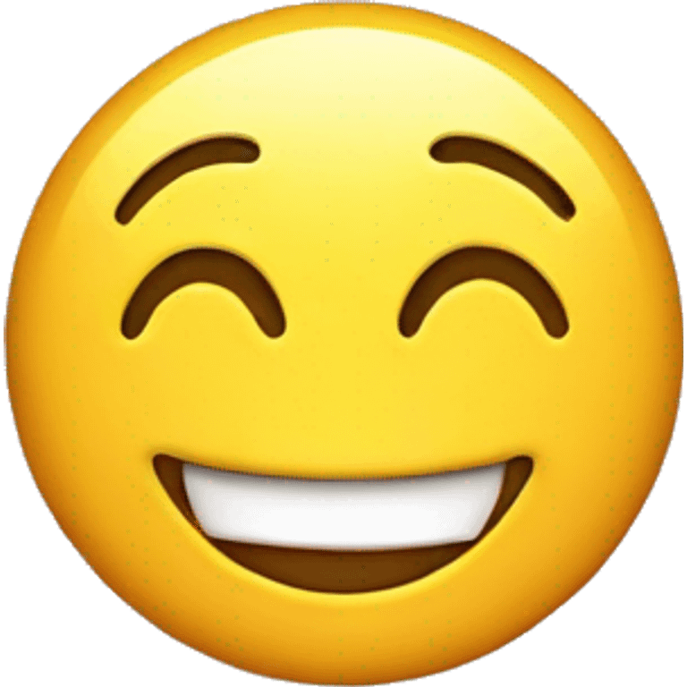 Fake smile emoji