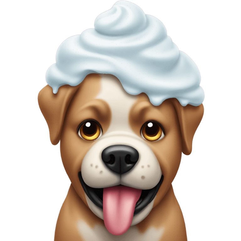 fat dog ice scream emoji