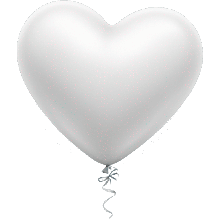 White Heart Balloons emoji