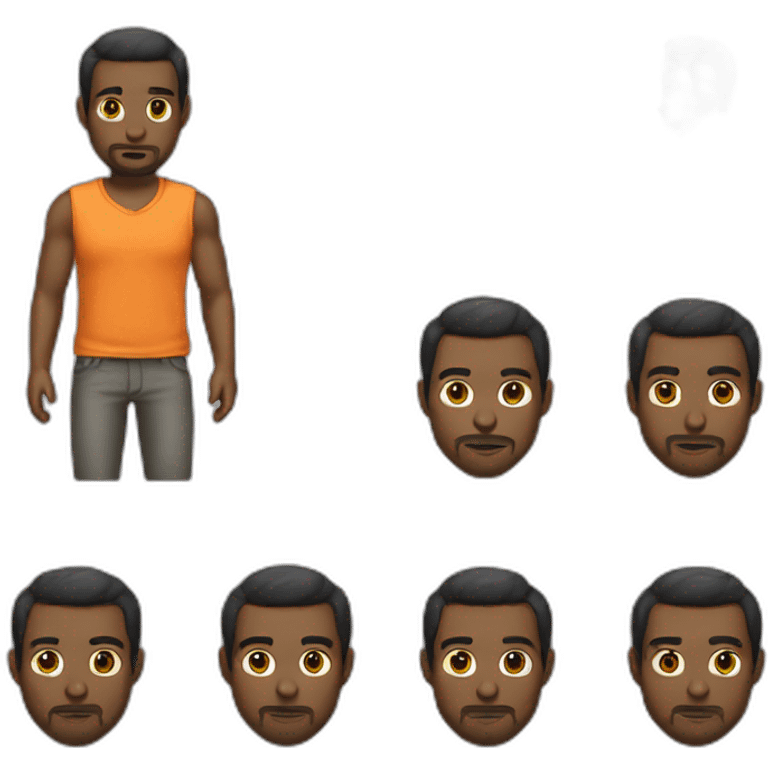 Man were jail clothes emoji