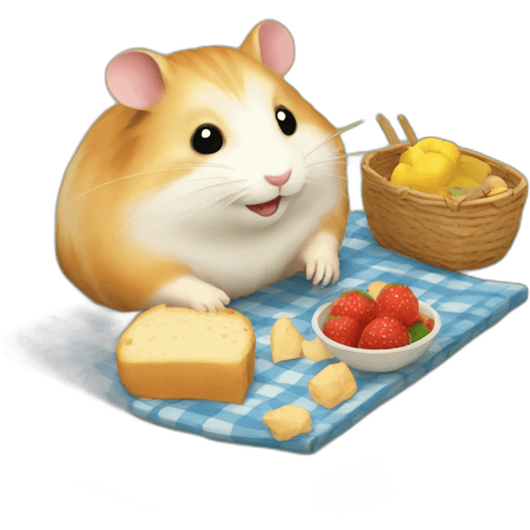 hamster picnic emoji