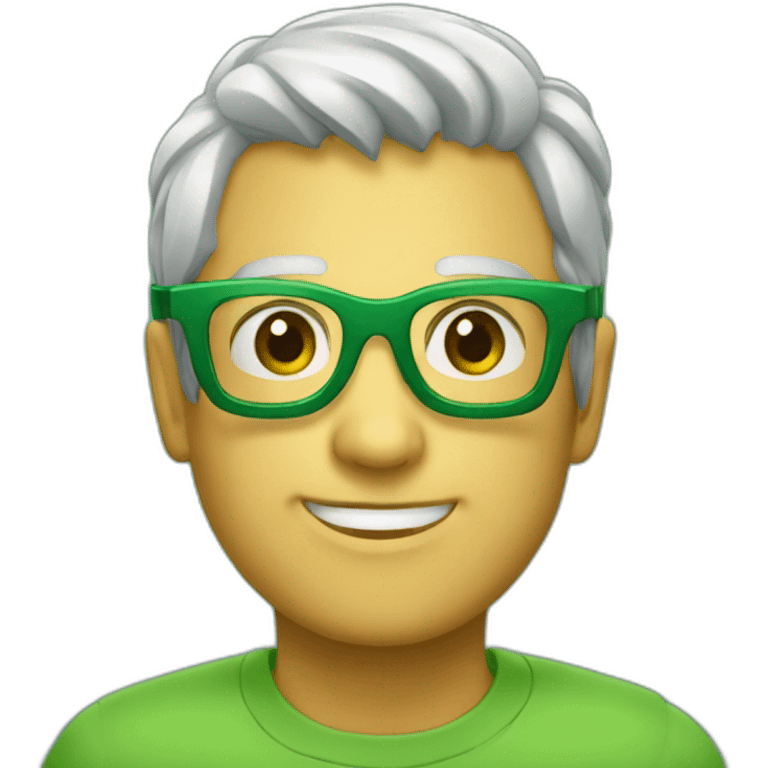 Calvo-con-gafas-verdes emoji