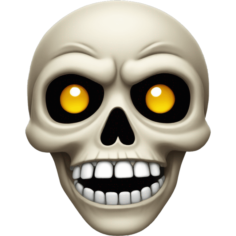 Funny skull emoji