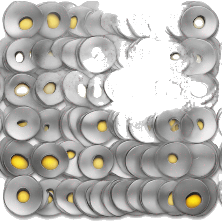 4 intelinked silver circles  emoji