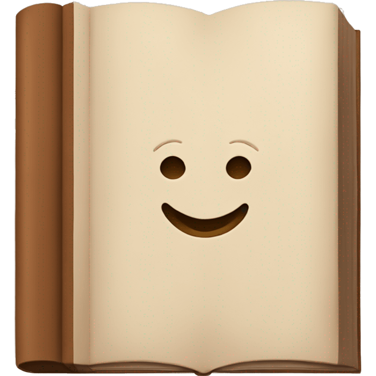 brown book with the title “ENGLISH” in the cover emoji