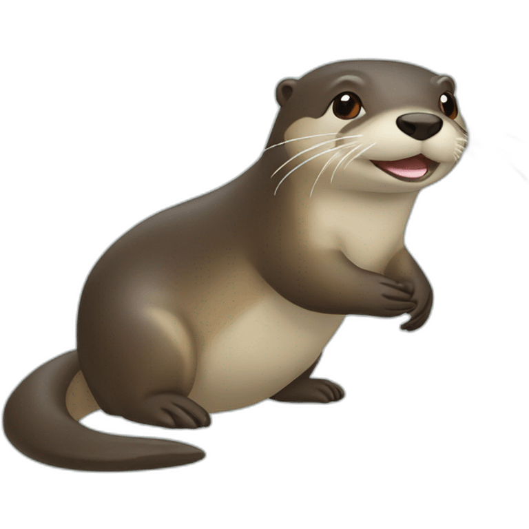 une loutre qui cuisine emoji