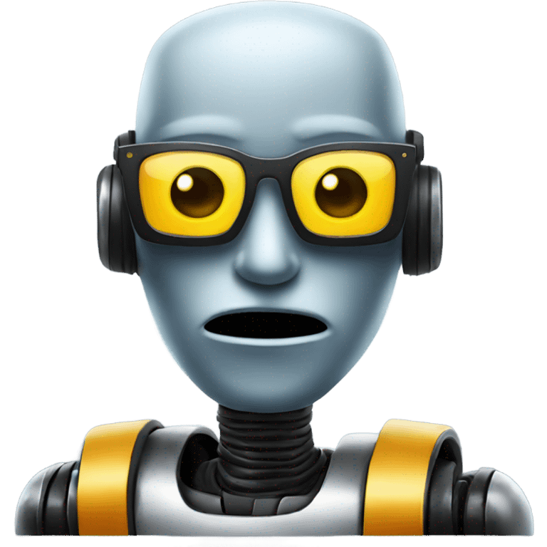 Cool Robot with Sunglasses emoji