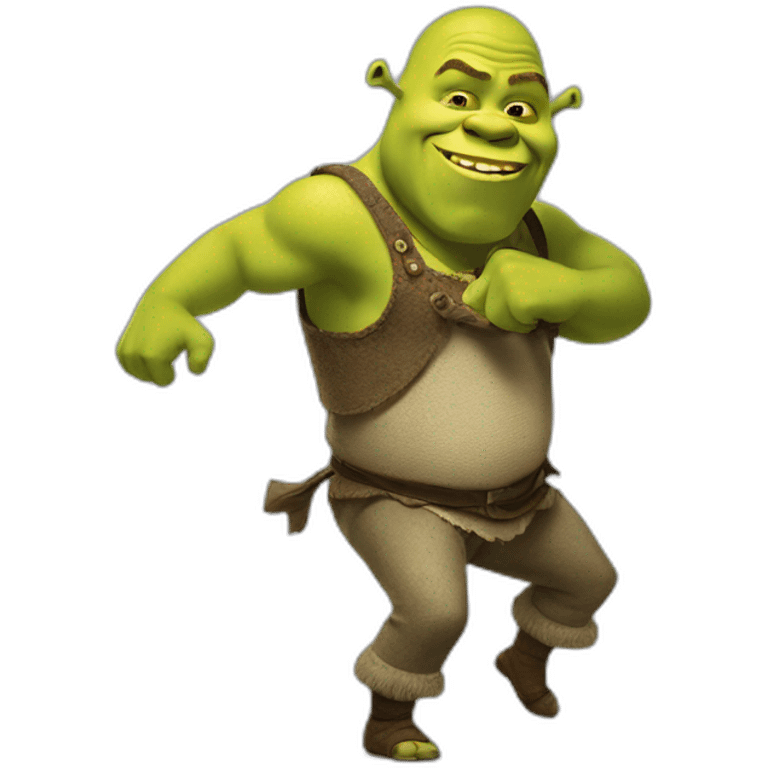 Shrek twerking emoji