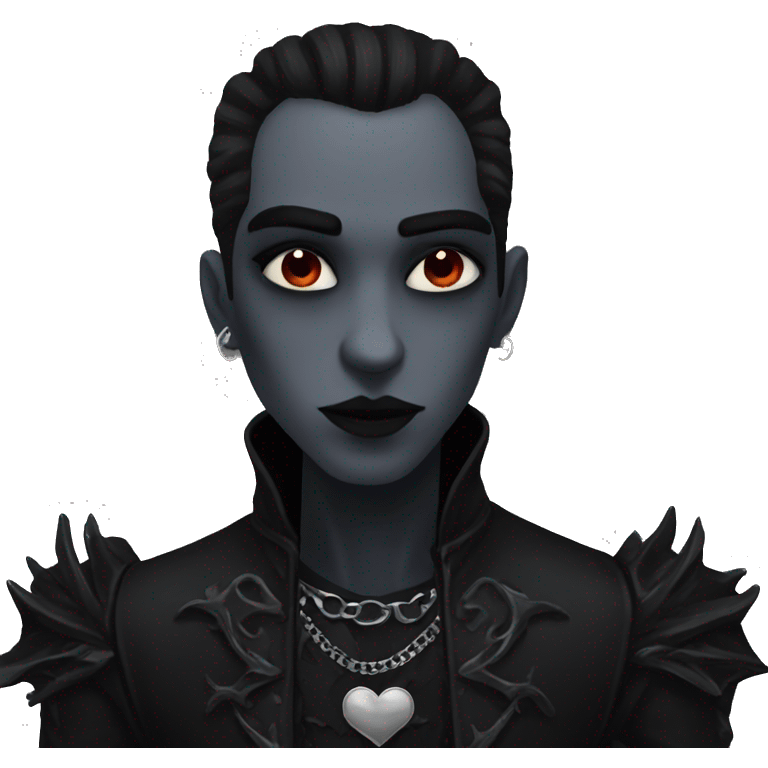 goth in love emoji