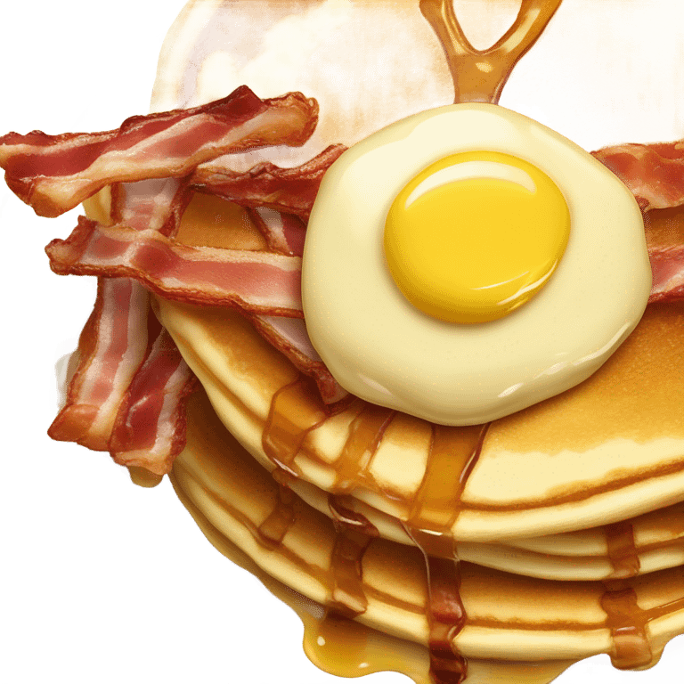 Pancakes and bacon  emoji