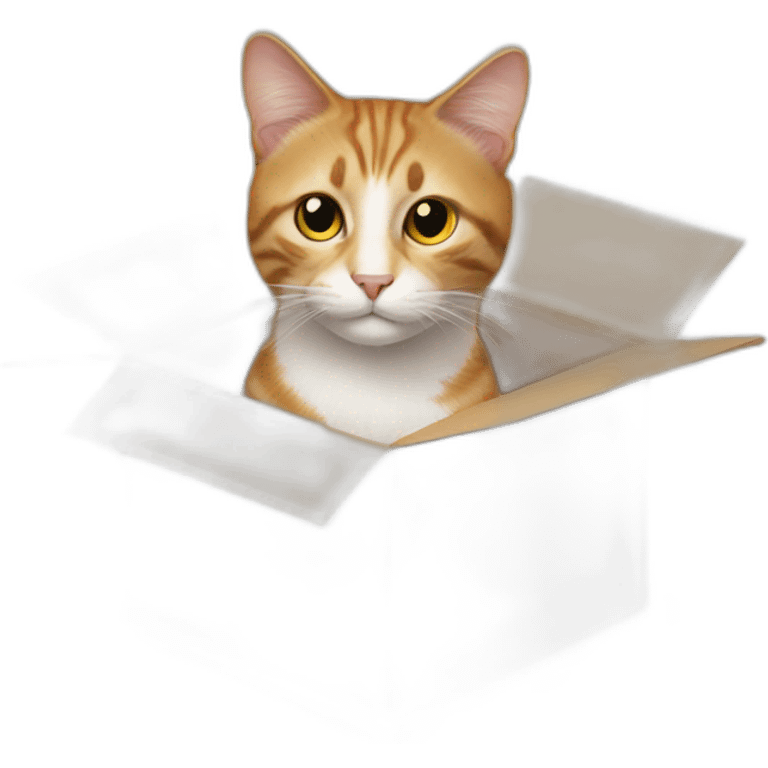 cat from gift box emoji