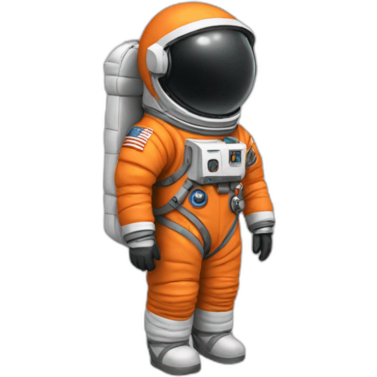 astronaut orange suit emoji