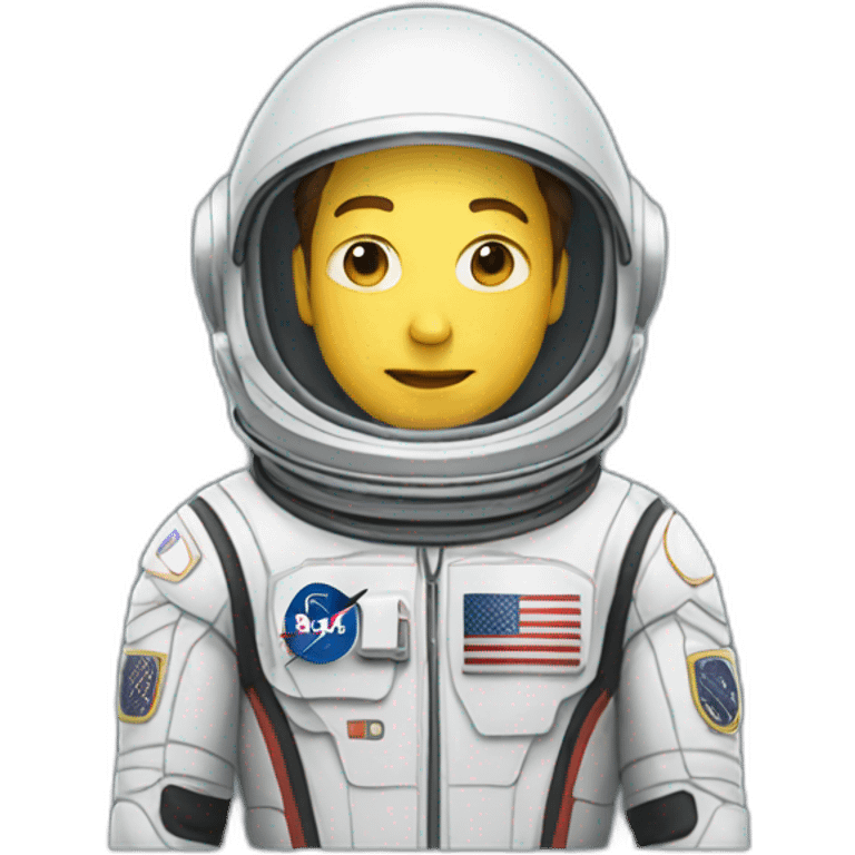 Elon musk with a space suit  emoji