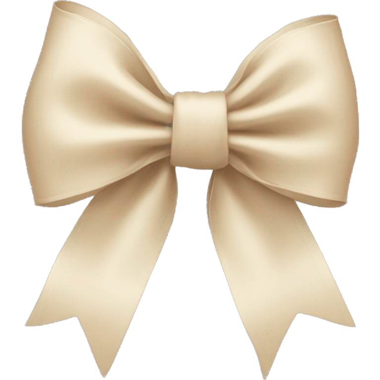 Light beige bow emoji