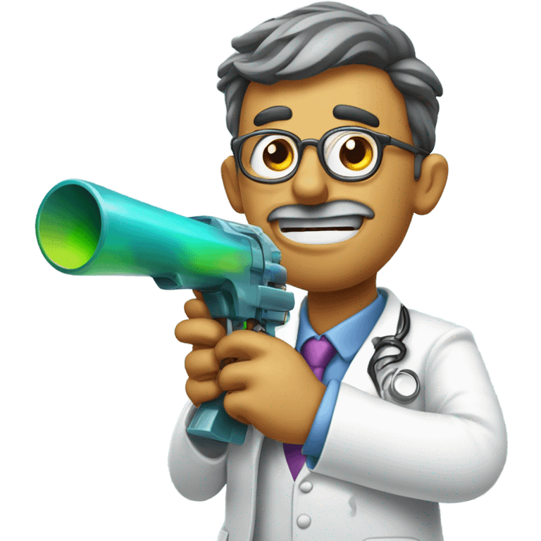 Dr Fart with his fart gun emoji