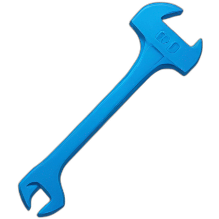 simple blue wrench emoji